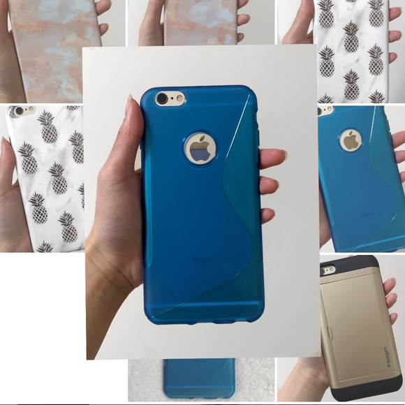 translucent blue iphone 6S+ / 6+ case - Picture 2 of 3